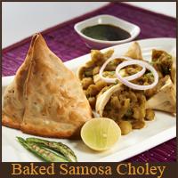 Baked Samosa Chole